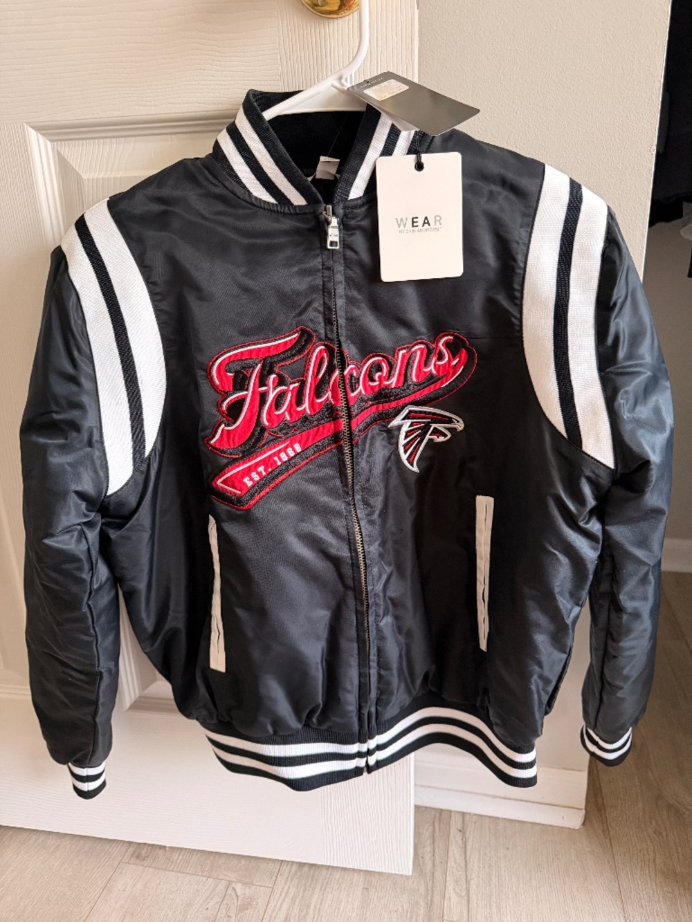 NFL Official Erin Andrew’s x Atlanta Falcons Bomber Jacket
